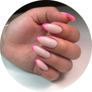 gel nails and manicures at naturally heaven therapy beauty salon in newcastle