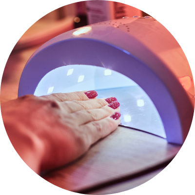 Gel Nails Newcastle Woman receiving Gel Nail Treatment in Newcastle